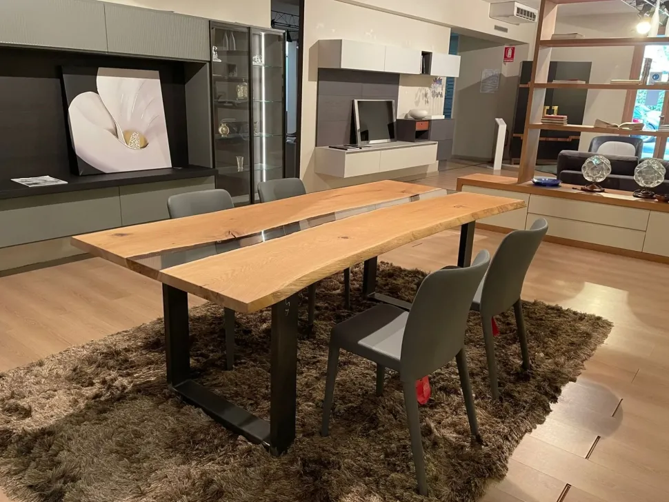 Tavolo Resina le trasparenze Conarte in legno Fisso scontato 53%