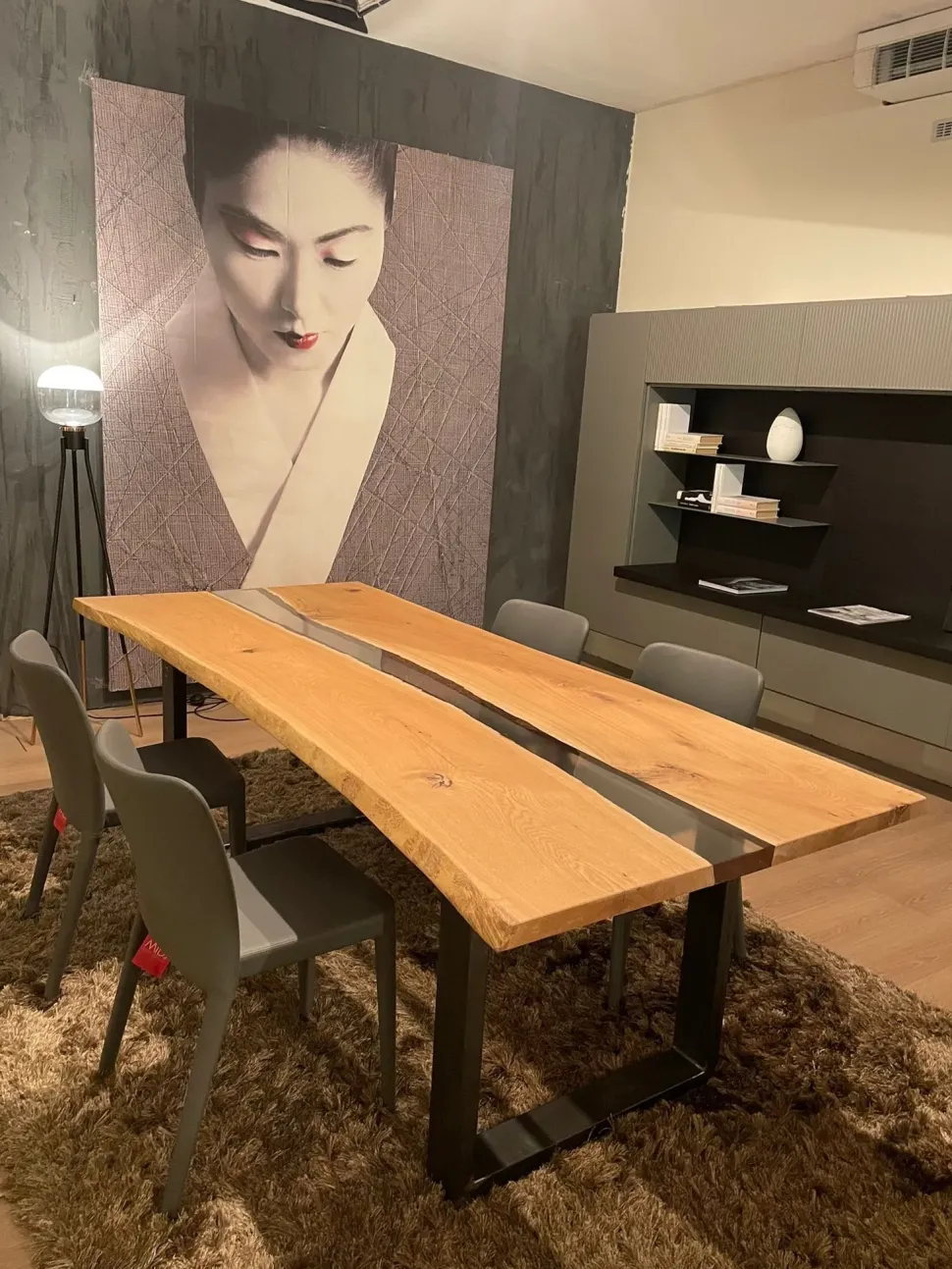 Tavolo Resina le trasparenze Conarte in legno Fisso scontato 53%