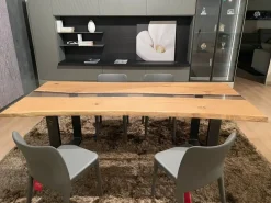 Tavolo Resina le trasparenze Conarte in legno Fisso scontato 53%