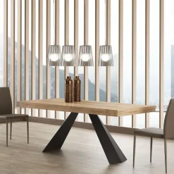 Tavolo rettangolare a cavalletto Ragnar La seggiola scontato