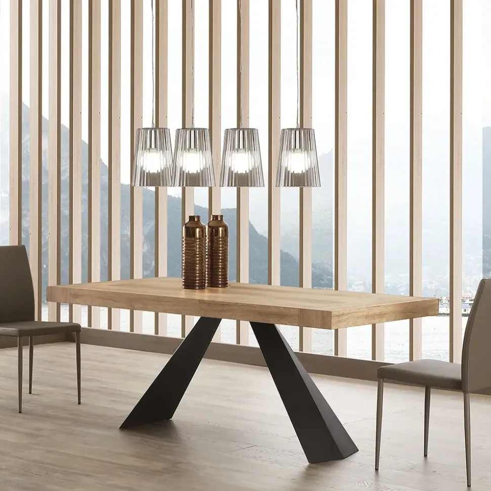 Tavolo rettangolare a cavalletto Ragnar La seggiola scontato