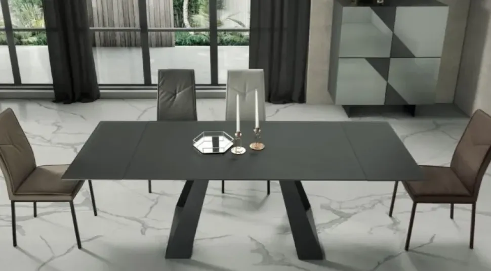 Tavolo rettangolare a cavalletto Tratto cd Md work scontato