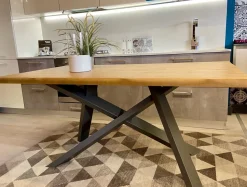 Tavolo rettangolare a cavalletto Walking groove Fgf scontato