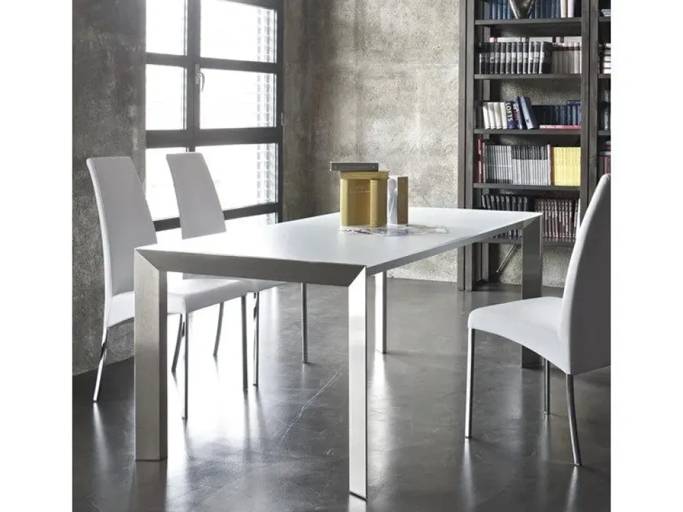 Tavolo rettangolare a quattro gambe Genio Bontempi scontato
