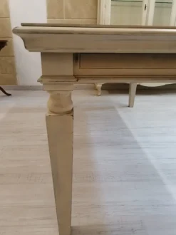 Tavolo rettangolare a quattro gambe Bruscoli Artigiani veneti scontato