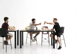 Tavolo rettangolare a quattro gambe Diamante Point house scontato