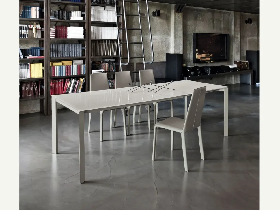 Tavolo rettangolare a quattro gambe Dublino Bontempi scontato