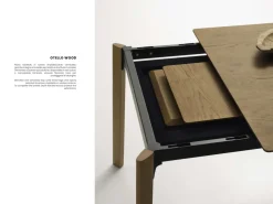 Tavolo rettangolare a quattro gambe Otello Point house scontato