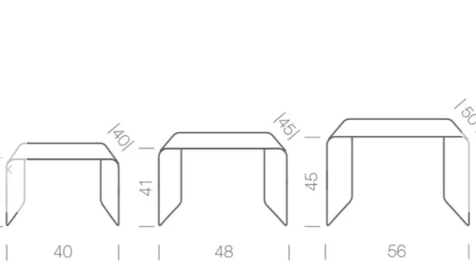 Tavolo rettangolare allungabile Set trio Pianca