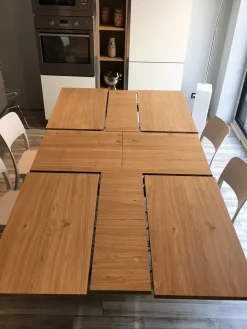 Tavolo rettangolare allungabile e allargabile Fil8 in Rovere