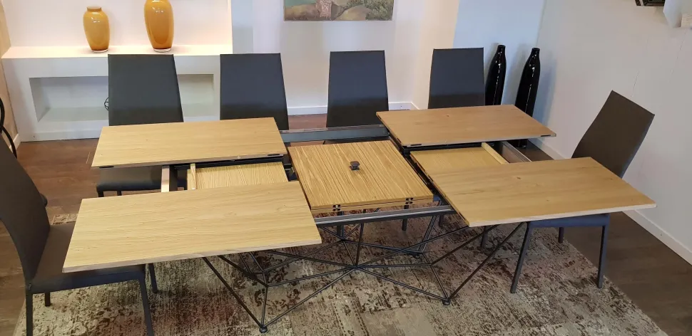 Tavolo rettangolare allungabile Fil8 t238 Ozzio