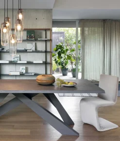 Tavolo rettangolare con basamento centrale Big table Bonaldo scontato