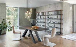 Tavolo rettangolare con basamento centrale Big table Bonaldo scontato