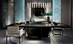 Tavolo rettangolare in altri materiali Table luxury legno cedro del libano di Md work in Offerta Outlet