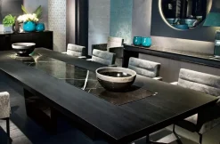 Tavolo rettangolare in altri materiali Table luxury legno cedro del libano di Md work in Offerta Outlet