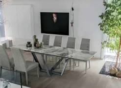 Tavolo rettangolare in ceramica Priamo * di Target point in Offerta Outlet