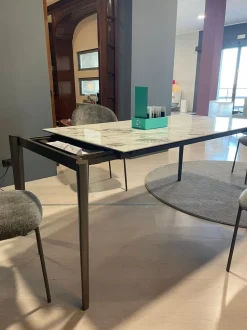 Tavolo rettangolare in ceramica Tavolo artic di Connubia in Offerta Outlet