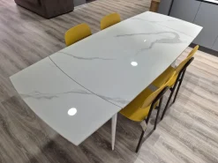 Tavolo rettangolare in ceramica Oceano di Artigianale in Offerta Outlet