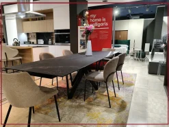 Tavolo rettangolare in ceramica Cartesio cs4111-r 200 di Calligaris in Offerta Outlet