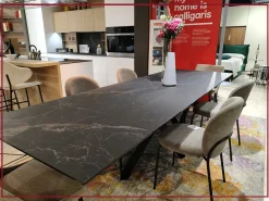 Tavolo rettangolare in ceramica Cartesio cs4111-r 200 di Calligaris in Offerta Outlet