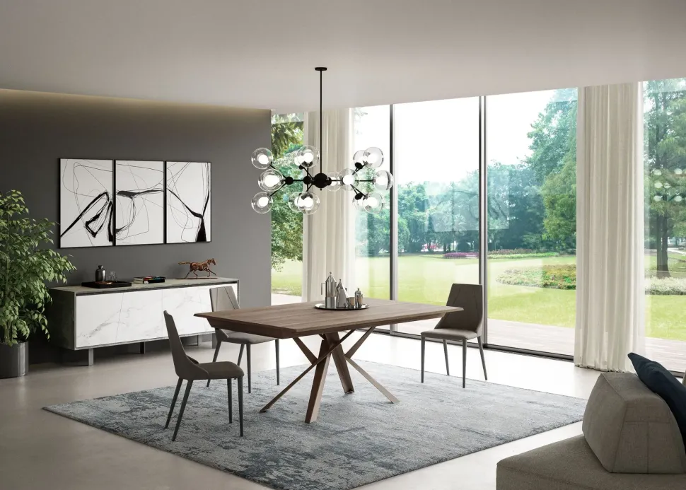 Tavolo rettangolare in laminato Lungo largo Easyline in Offerta Outlet