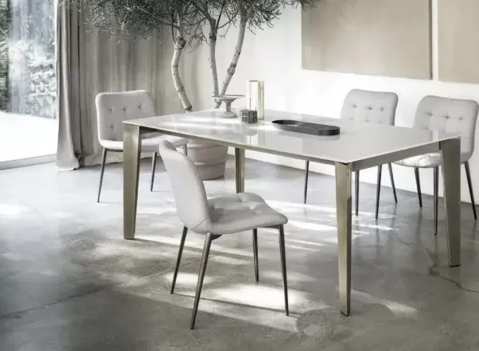 Tavolo rettangolare in laminato Cruz di Bontempi in Offerta Outlet