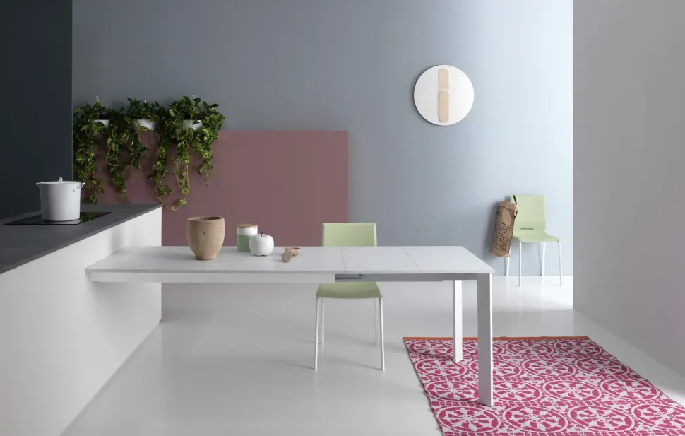 Tavolo rettangolare in laminato Zen 120 Point house in Offerta Outlet