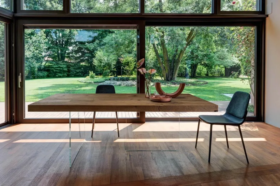 Tavolo rettangolare in legno Air 220x100 fisso wildwood di Lago in Offerta Outlet