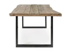 Tavolo rettangolare in legno Gama di Artigianale in Offerta Outlet