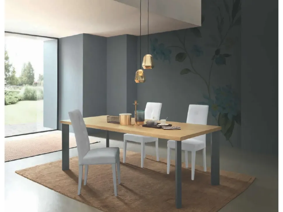 Tavolo rettangolare in legno Free Fgf in Offerta Outlet