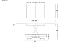 Tavolo rettangolare in legno Ulisse Altacom in Offerta Outlet