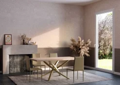 Tavolo rettangolare in legno 6883 di Giessegi: un'offerta imperdibile! Design moderno ed elegante, perfetto per arredare con stile.