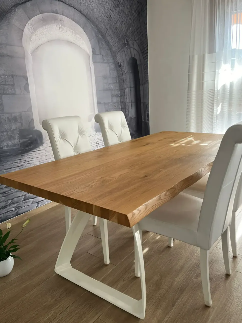 Tavolo rettangolare in legno Bridge di Stones in Offerta Outlet