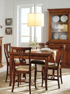 Tavolo rettangolare in legno F307/noce di Falegnameria italiana in Offerta Outlet