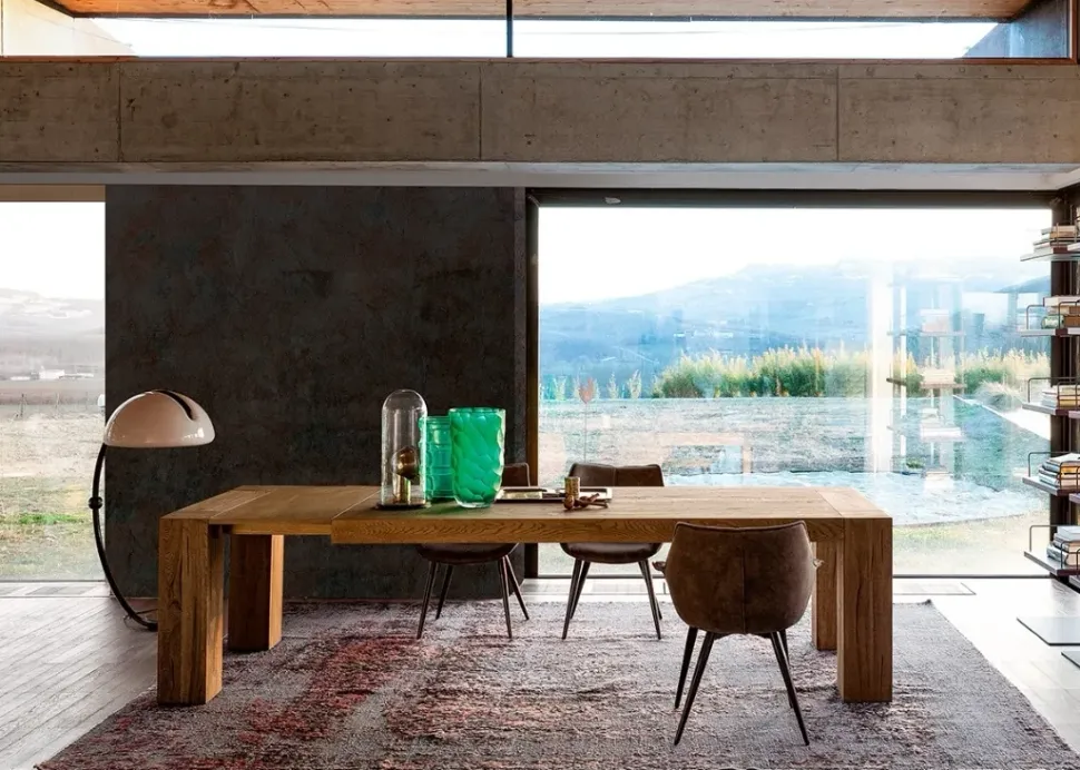 Tavolo rettangolare in legno Brooklyn Devina nais in Offerta Outlet