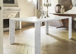 Tavolo rettangolare in marmo Modello corinto di Pianca in Offerta Outlet