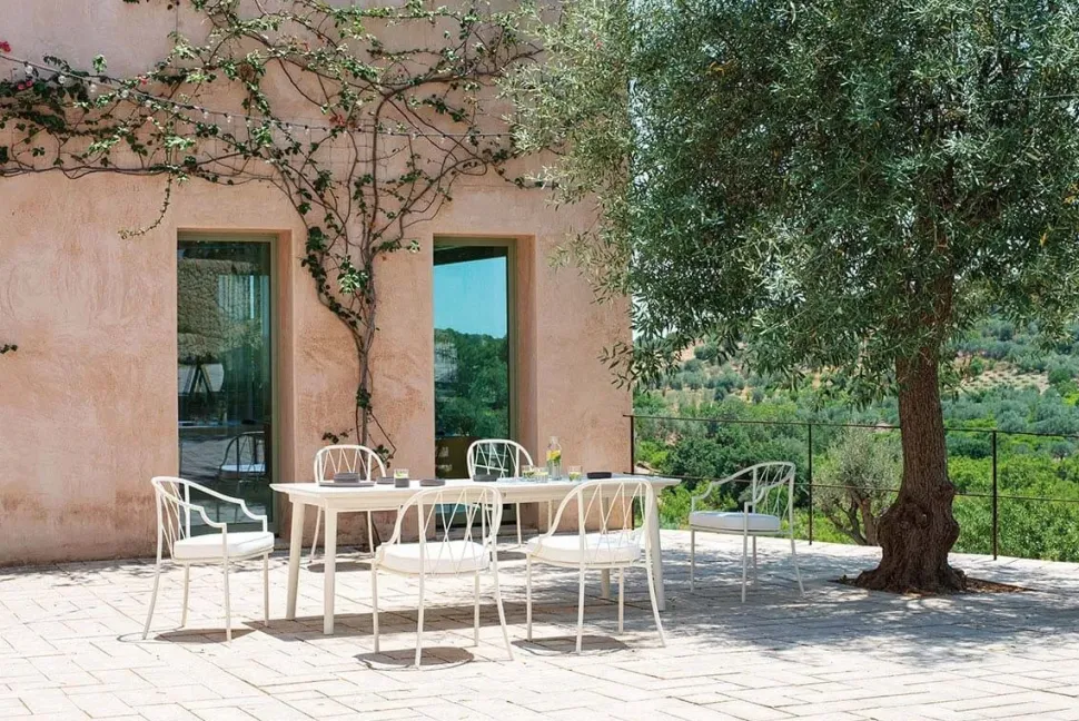 Tavolo rettangolare in metallo Plus 4 Emu in Offerta Outlet