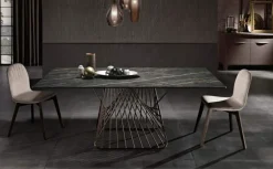 Tavolo rettangolare in metallo Filo di Maxhome in Offerta Outlet