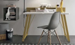 Tavolo rettangolare in metallo Atlante di Tomasella in Offerta Outlet