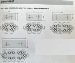 Tavolo rettangolare Shade lema Lema scontato del 16%