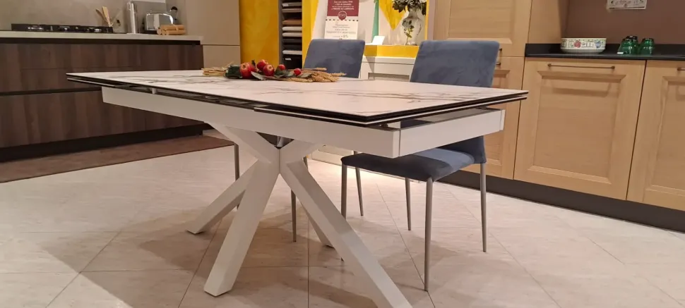 Tavolo rettangolare Tavolo ceramica Stones scontato del 35%