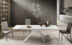 Tavolo rettangolare Tavolo 3 colori gres porcellanato Md work scontato del 40%