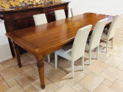 Tavolo Rosonato Artigianale in legno Allungabile