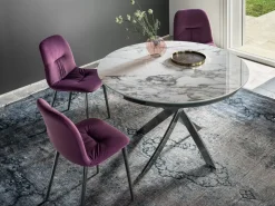 Tavolo rotondo allungabile Barone Bontempi