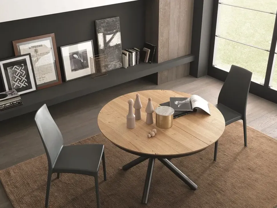 Tavolo rotondo allungabile Round artigianale in Offerta