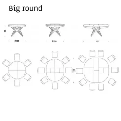 Tavolo rotondo allungabile Big round Ozzio a soli 4522 Euro
