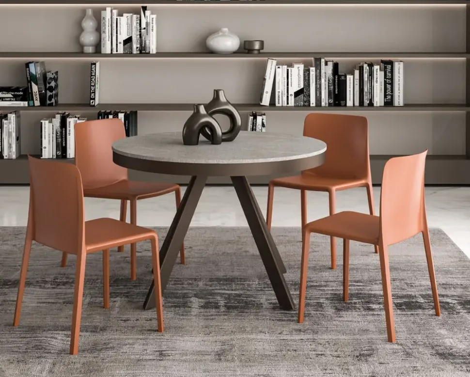 Tavolo rotondo allungabile Petalo di Easyline a prezzo riservato