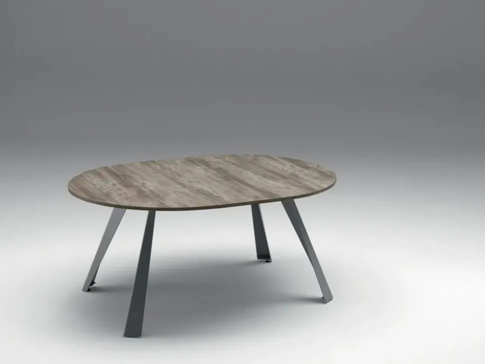 Tavolo rotondo allungabile Convivio Ozzio