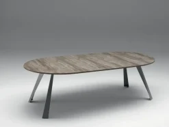 Tavolo rotondo allungabile Convivio Ozzio