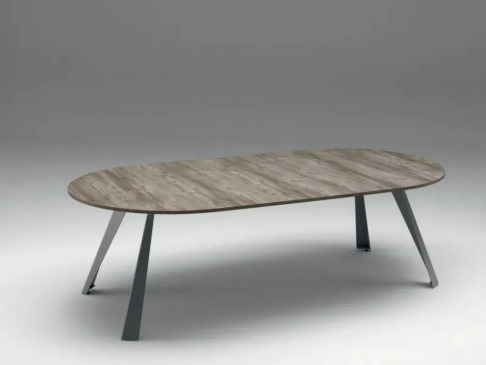 Tavolo rotondo allungabile Convivio Ozzio